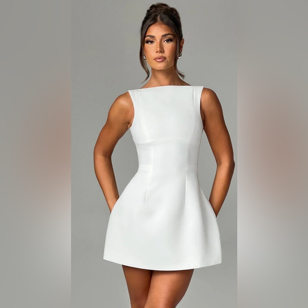 ALANA MINI DRESS - IVORY